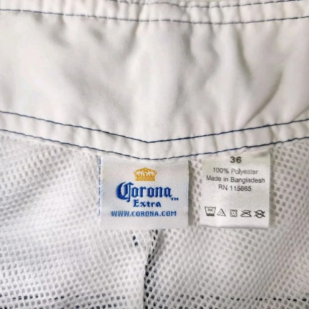 Men's Corona Extra Beer Board Shorts Swim Surf Trunks Size 36
